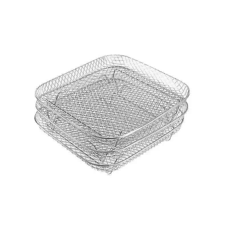Fryer Rack Stainless Steel Air Fryer Rack Kitchen Tools Barbeque Accessories Grill Grill Multi-Layer Fryer Plate Cookware Rack